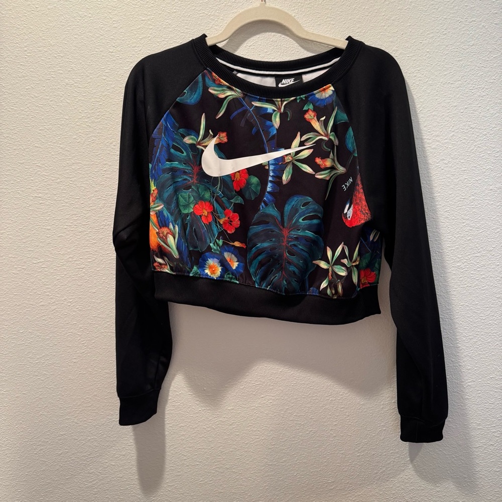 Nike Tropical Crop Crew Neck